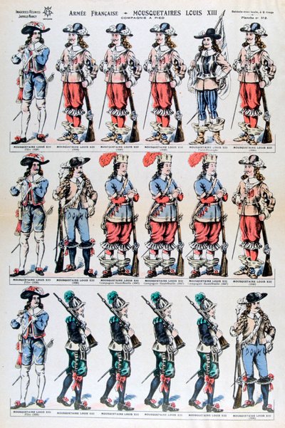 Esercito francese, moschettieri di Luigi XIII da Unbekannt