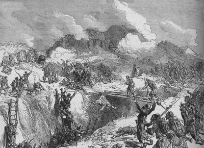 Attacco francese al Malakhoff, c1880 da Unbekannt
