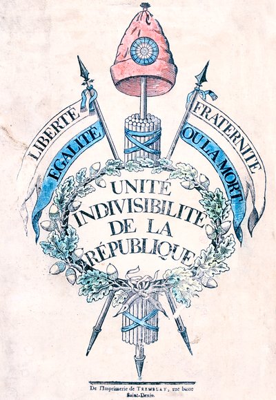 Rivoluzione francese 1789: Emblema allegorico della Repubblica da Unbekannt