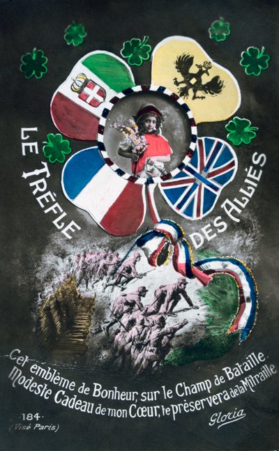 Cartolina francese della Prima Guerra Mondiale, 1914-1918 da Unbekannt
