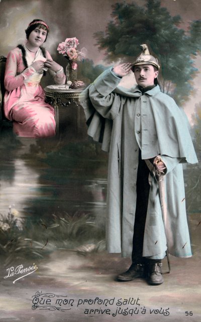 Cartolina francese della Prima Guerra Mondiale, 1914-1918 da Unbekannt