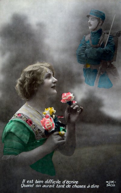 Cartolina francese della Prima Guerra Mondiale, 1914-1918 da Unbekannt