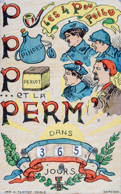 Cartolina francese della Prima Guerra Mondiale, 1914-1918 da Unbekannt