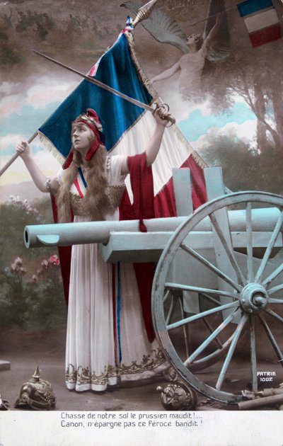 Cartolina francese della Prima Guerra Mondiale da Unbekannt