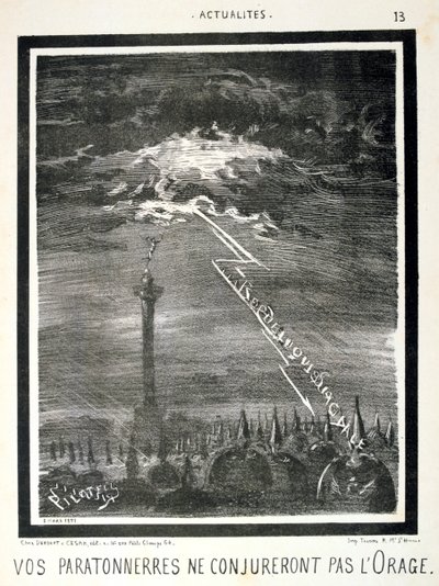 Cartone animato anti-prussiano francese, 1871 da Unbekannt
