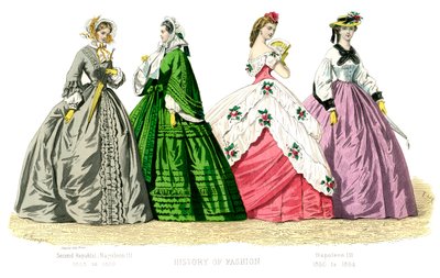 Costume francese: Seconda Repubblica, Napoleone III, 1882 da Unbekannt