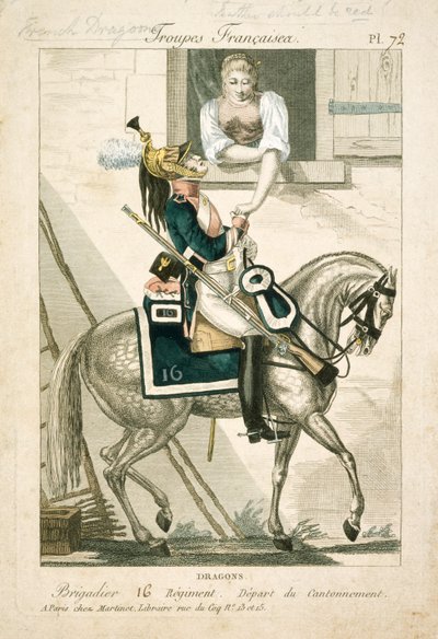 Dragone francese delle guerre napoleoniche, inizio XIX secolo da Unbekannt