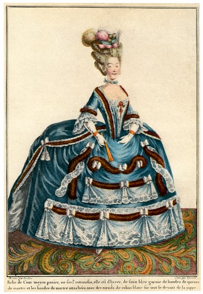 Moda francese durante il regno di Luigi XV, 1938 da Unbekannt