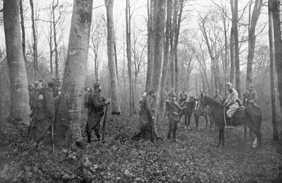 Pattuglie francesi nella foresta di Argonne, Francia da Unbekannt