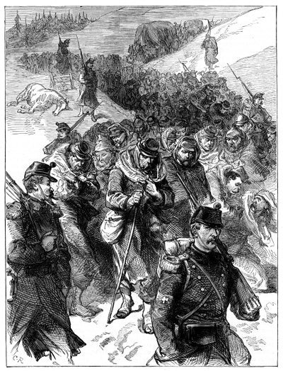 Ritirata francese in Svizzera, 30 gennaio-1 febbraio 1871 c1880 da Unbekannt