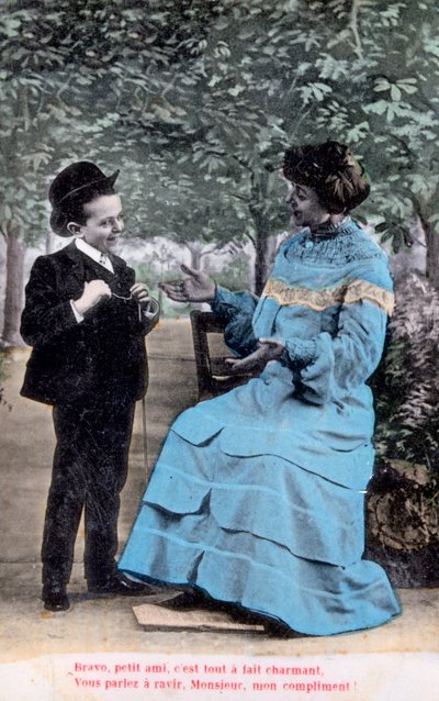 Cartolina romantica francese da Unbekannt