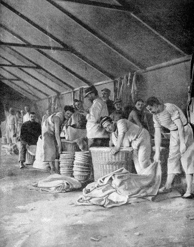 Marinai francesi in un campo a Moudros, Lemnos, Grecia, 1915 da Unbekannt