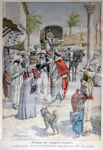 Insegnanti francesi in visita in Algeria durante le vacanze scolastiche, 1903 da Unbekannt