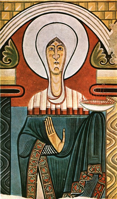 Affresco nella chiesa di Sant Climent de Tahull, Catalogna, Spagna, 1928 da Unbekannt