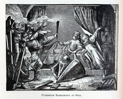 Federico Barbarossa a Susa, 1882 da Unbekannt