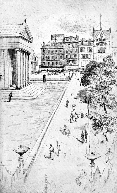 Dai gradini del Mound, Edimburgo, 1900 da Unbekannt