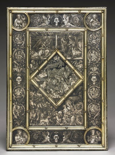Copertina frontale per un libro dei Vangeli del cardinale francese Jean La Balou 1421-1491, c. 1467-1468 da Unbekannt