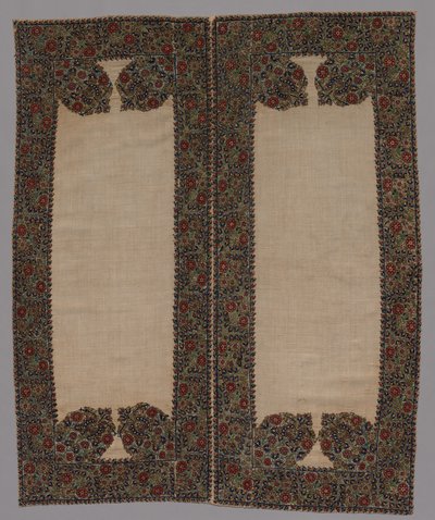 Fronte e retro di una fodera per cuscino, 1700s da Unbekannt