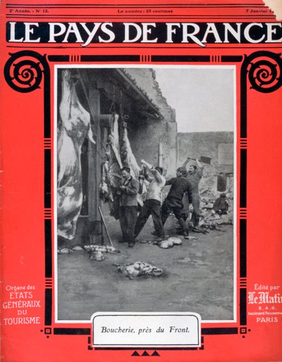 Copertina di Le Pays de France, 7 gennaio 1915 da Unbekannt
