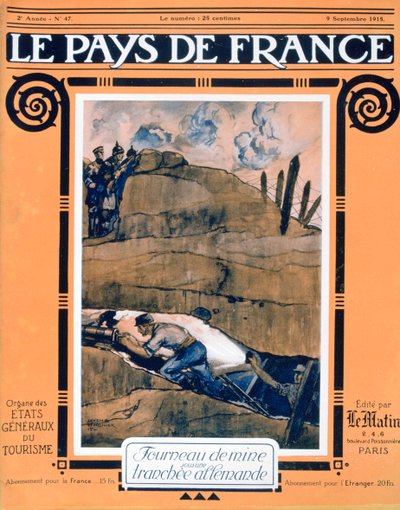 Copertina di Le Pays de France, 9 settembre 1915 da Unbekannt