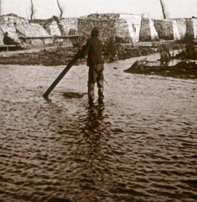 Prima linea, Ramskapelle, Belgio, c1914-c1918 da Unbekannt
