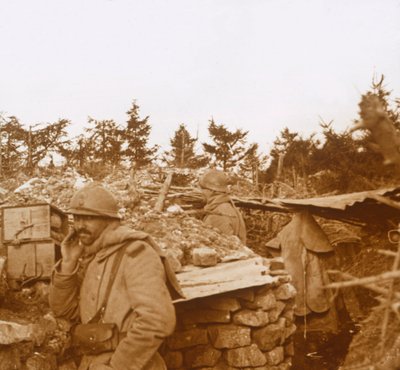 Prima linea, Verdun, Francia settentrionale, 1916 da Unbekannt