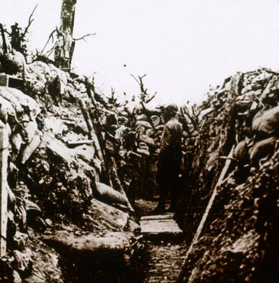 Prima linea a Bonneuil, Francia, c1914-c1918 da Unbekannt