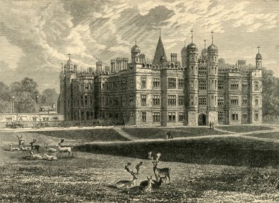 Fronte della Burghley House, 1898 da Unbekannt