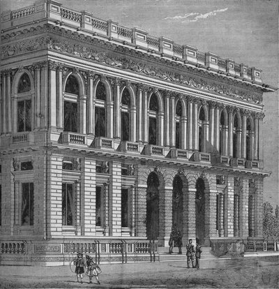 Fronte del Army and Navy Club, Westminster, Londra, c1870-1878 da Unbekannt