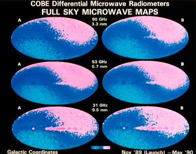 Mappe a microonde del cielo intero, 1990 da Unbekannt