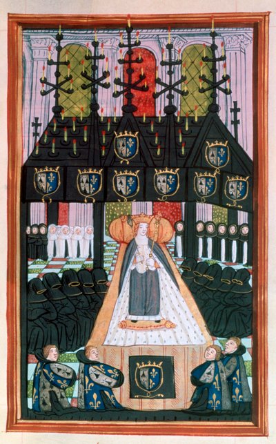 Funerale di Anna di Bretagna, Notre Dame, Parigi, 1514 da Unbekannt