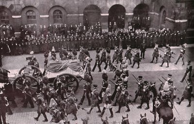 Processione funebre di Re Edoardo VII, Whitehall, Londra, 20 maggio 1910 da Unbekannt