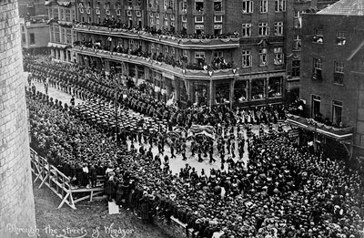 Processione funebre del re Edoardo VII, Windsor, Berkshire, 1910 da Unbekannt