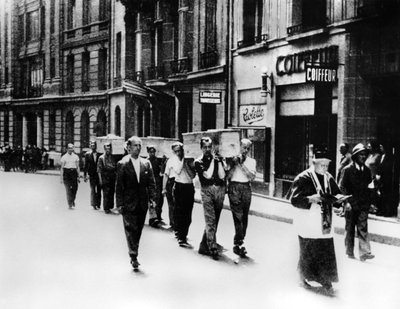 Processione funebre dei membri della Resistenza francese, Parigi da Unbekannt