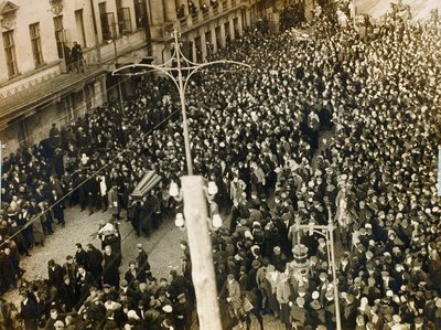 Processione funebre del poeta Valery Bryusov, Mosca, URSS, 12 ottobre 1924 da Unbekannt