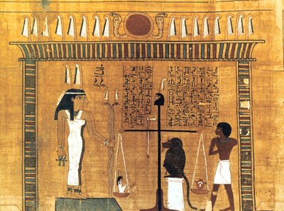 Papiro funerario, Antico Egizio, XVIII dinastia, 1550-1293 a.C. da Unbekannt