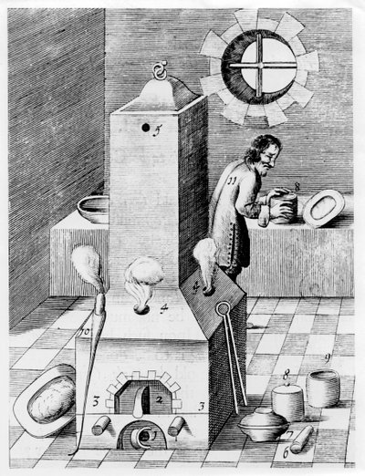Fornace per processi che richiedono calore prolungato, come la cementazione, 1580 da Unbekannt
