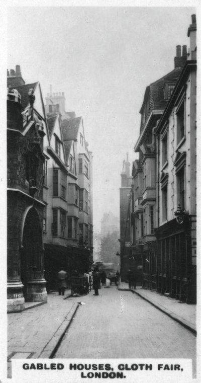 Case a due spioventi, Cloth Fair, Londra da Unbekannt