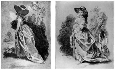 Studi di Gainsborough per il suo celebre ritratto della Duchessa di Devonshire, c1787 1901 da Unbekannt