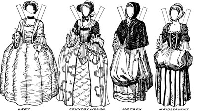 Galleria del costume storico: cosa indossavano le persone nei primi giorni georgiani, c1934 da Unbekannt