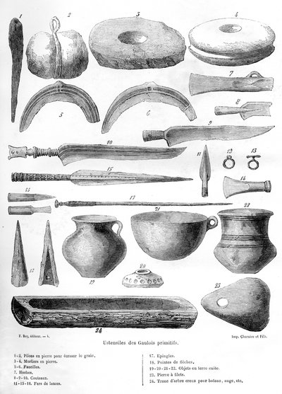 Utensili gallici, 1882-1884 da Unbekannt