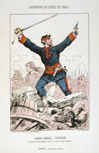 Garde Mobile - Ufficiale, Assedio di Parigi, 1870-1871 da Unbekannt