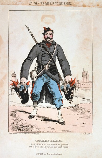Garde Mobile de la Seine, Assedio di Parigi, 1870-1871 da Unbekannt