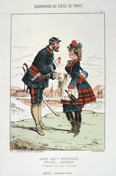 Garde Nationale Sedentaire - Officier Cantinierre, Assedio di Parigi da Unbekannt