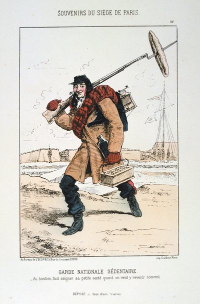 Garde Nationale Sedentaire, Assedio di Parigi, 1870-1871 da Unbekannt
