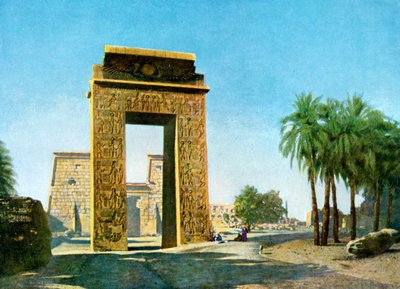 Portale davanti al Tempio di Khonsu, Karnak, Egitto, 20° secolo da Unbekannt