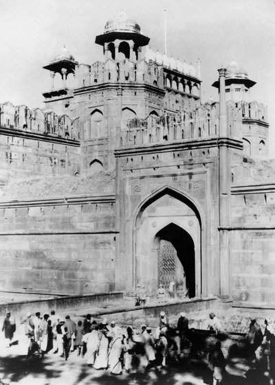 Porta del Forte Rosso, Delhi, India, fine XIX o inizio XX secolo da Unbekannt