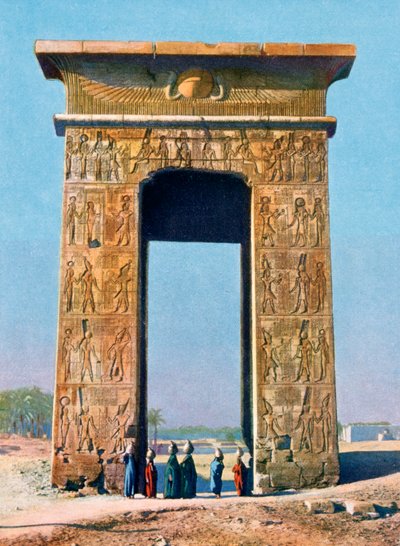 Ingresso al complesso del Tempio di Karnak, Luxor, Egitto, XX secolo da Unbekannt