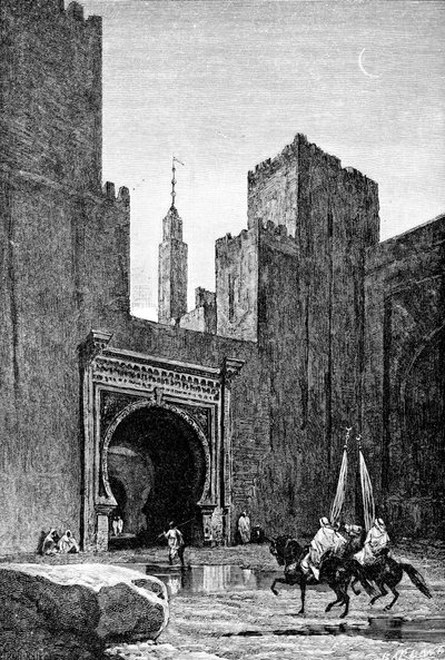Porta della kasbah, Fez, Marocco, 1895 da Unbekannt