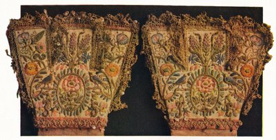 Guanti di un paio di guanti, creduti appartenuti al Principe Rupert, XVII secolo da Unbekannt